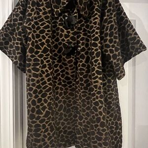 Luii Men's Black and Brown Patterned Casual Shirt